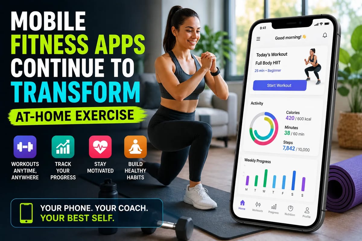 Mobile Fitness Apps Continue to Transform At-Home Exercise
